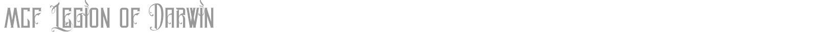 MCF Legion of Darwin font preview